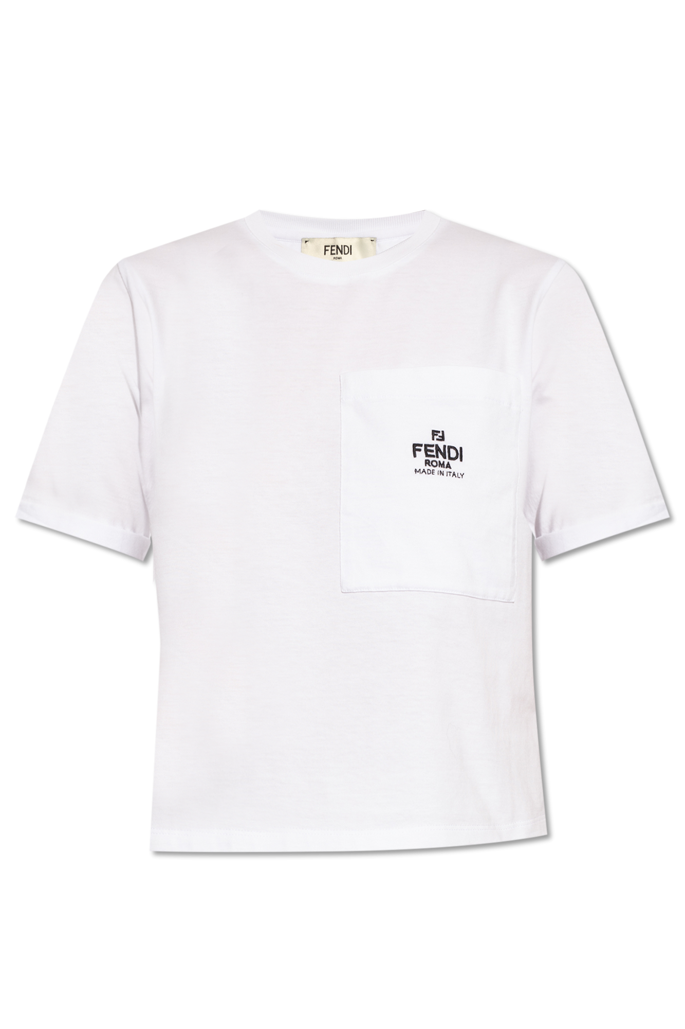 White T-shirt with logo Fendi - Vitkac Canada